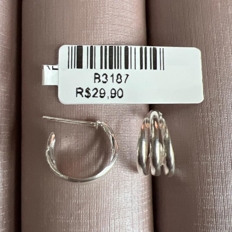 B3187 BRINCO ARGOLA TRES FIOS