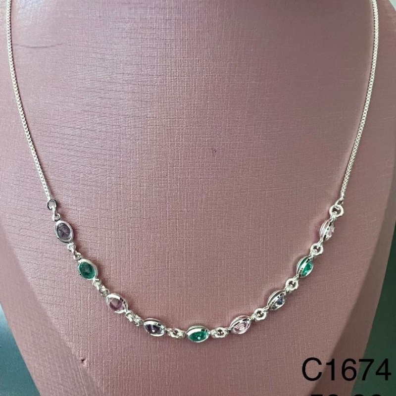 C1674 CHOKER PEDRAS COLOR