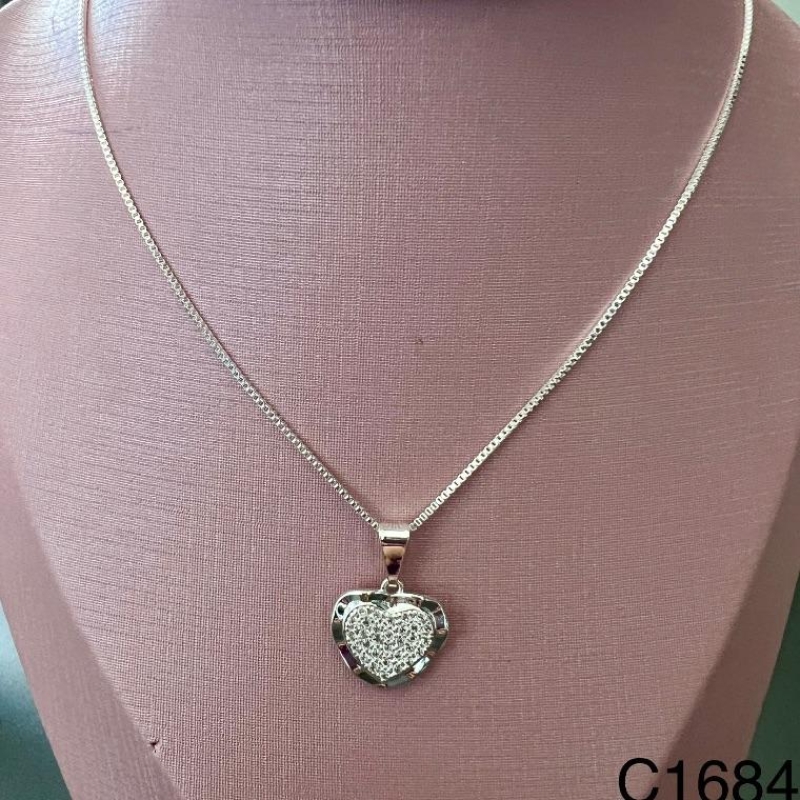 C1684 CORRENTE PING CORAÇÃO ZIRC