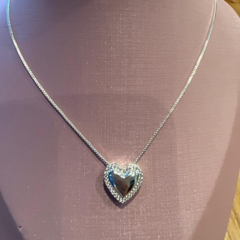 C1701 CORRENTE PING CORAÇÃO ZIRCONIAS