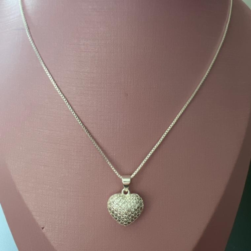 C1740 CORRENTE CORAÇÃO CRAVEJADO ZIRCONIAS