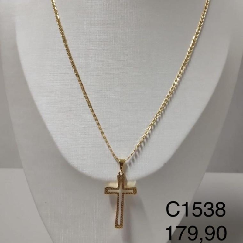 CORRENTE MASCULINA CRUCIFIXO