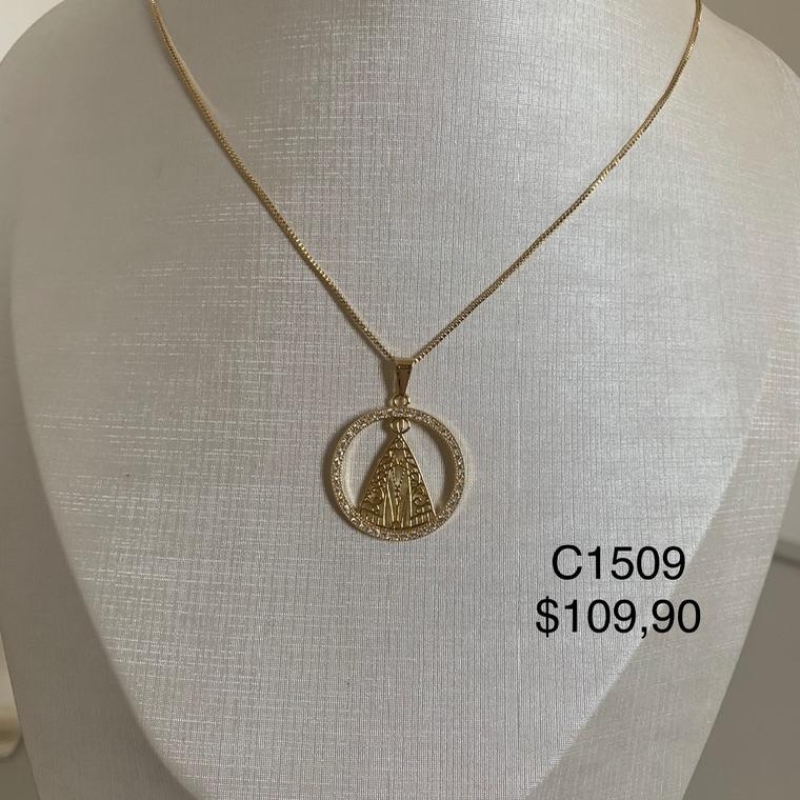 CORRENTE NOSSA SENHORA ZIRCONIAS