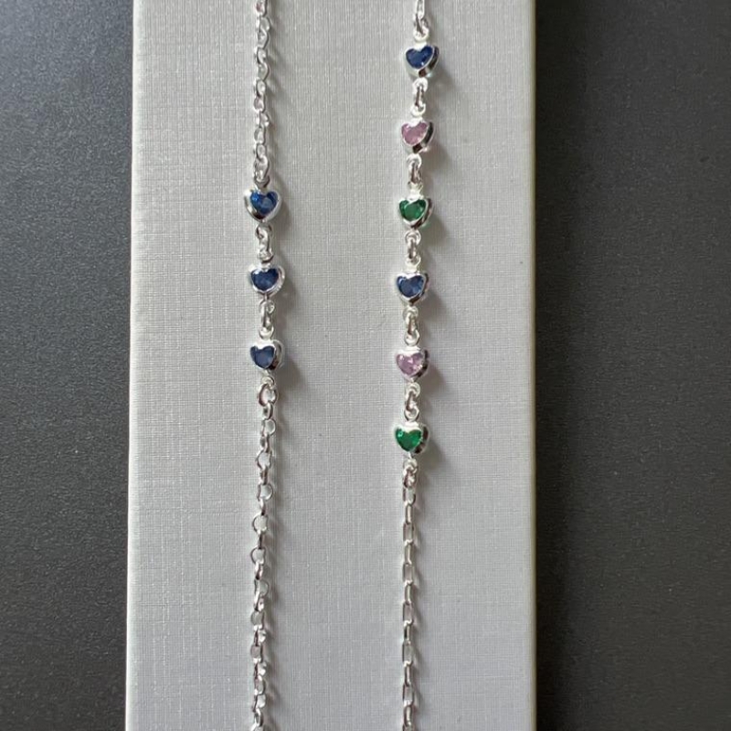 P1690  PULSEIRA CORAÇOES COLOR