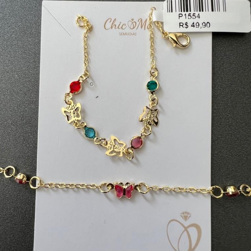 PULSEIRA INFANTIL BORBOLETA