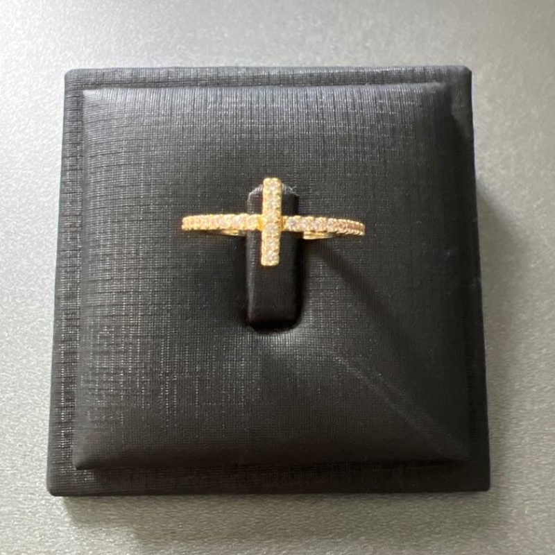 A1040 ANEL CRUCIFIXO ZIRC