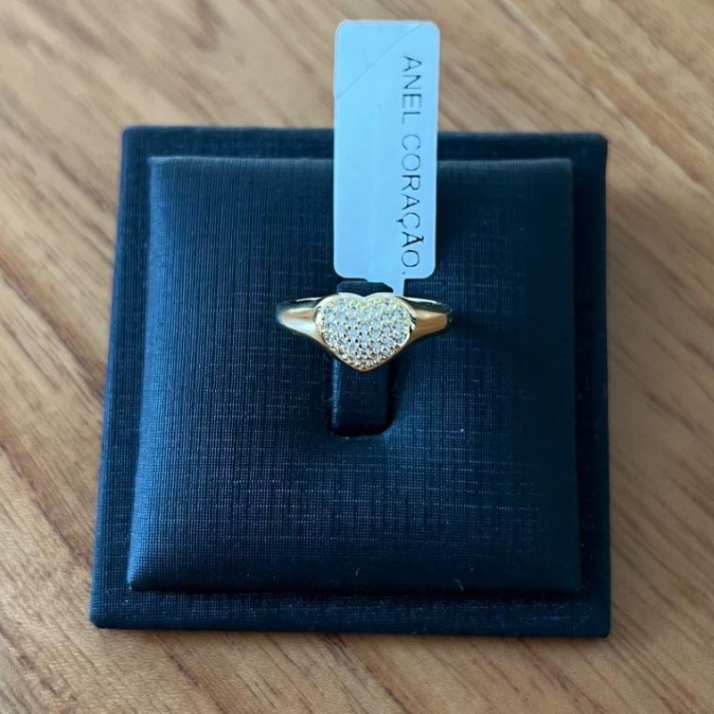 ANEL CORAÇÃO ZIRCONIAS