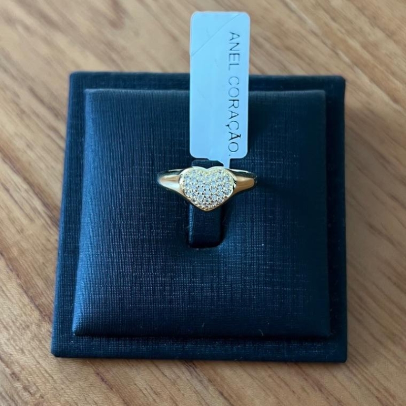 ANEL CORAÇÃO ZIRCONIAS