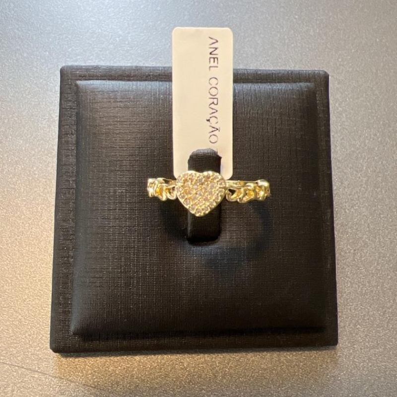 ANEL CORAÇÃO ZIRCONIAS