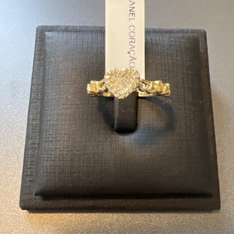 ANEL CORAÇÃO ZIRCONIAS