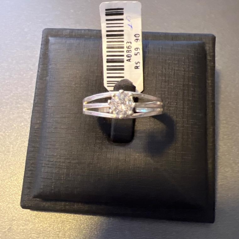 ANEL SOLITARIO TRES FIOS