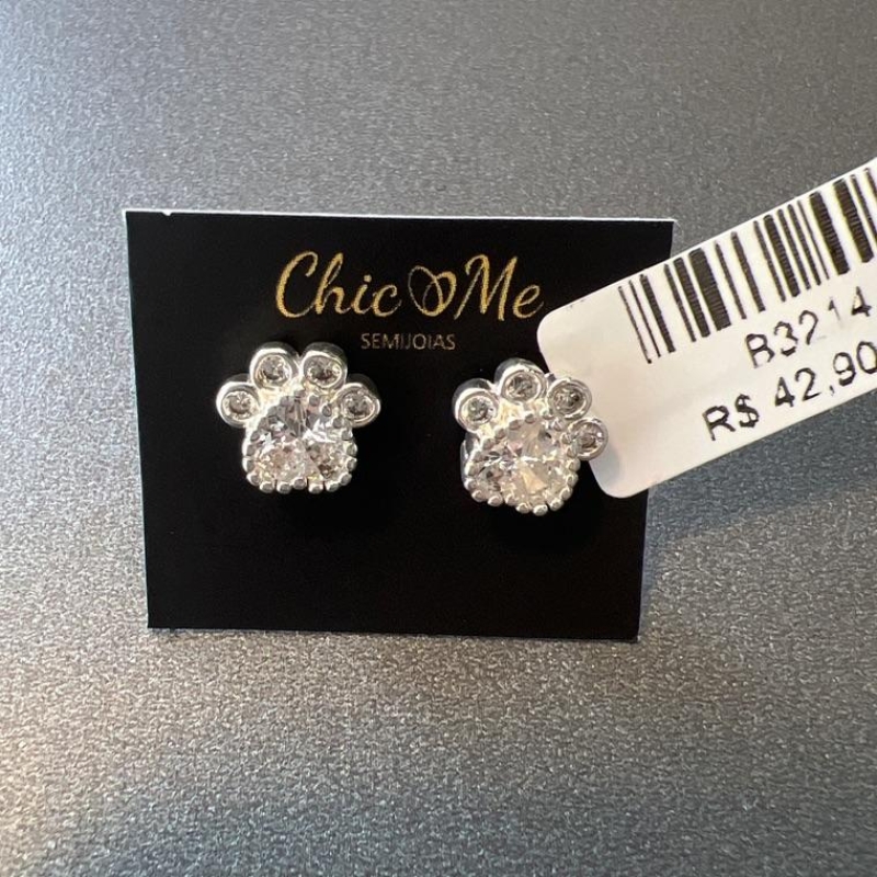 B3214 BRINCO PATINHA ZIRCONIAS