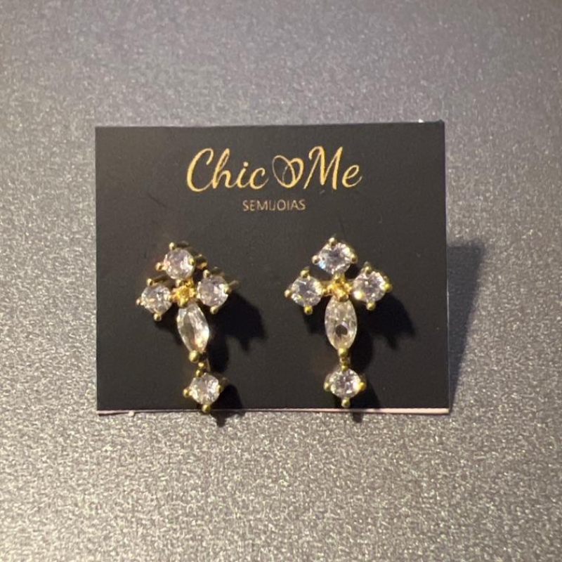 BRINCO CRUCIFIXO ZIRCONIA
