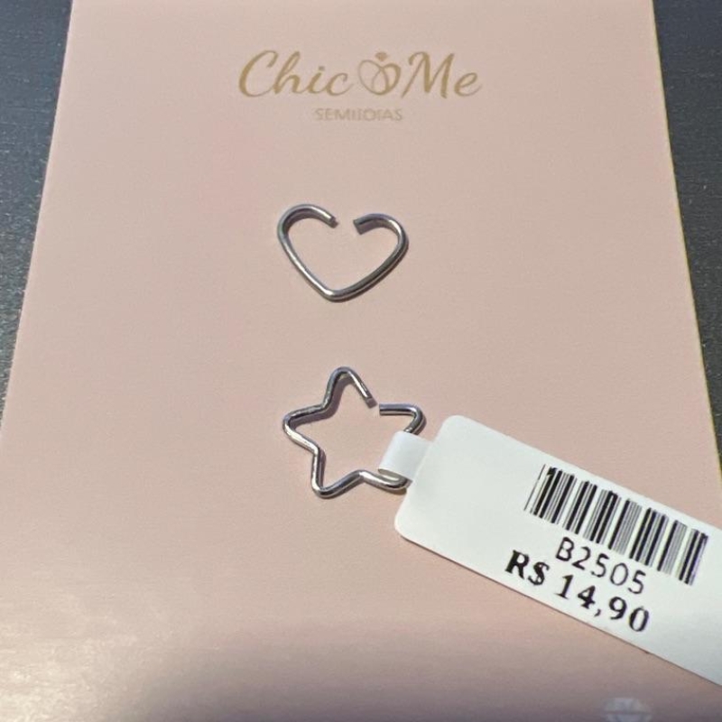 BRINCO PIERCING COR EST. VAZ AÇO