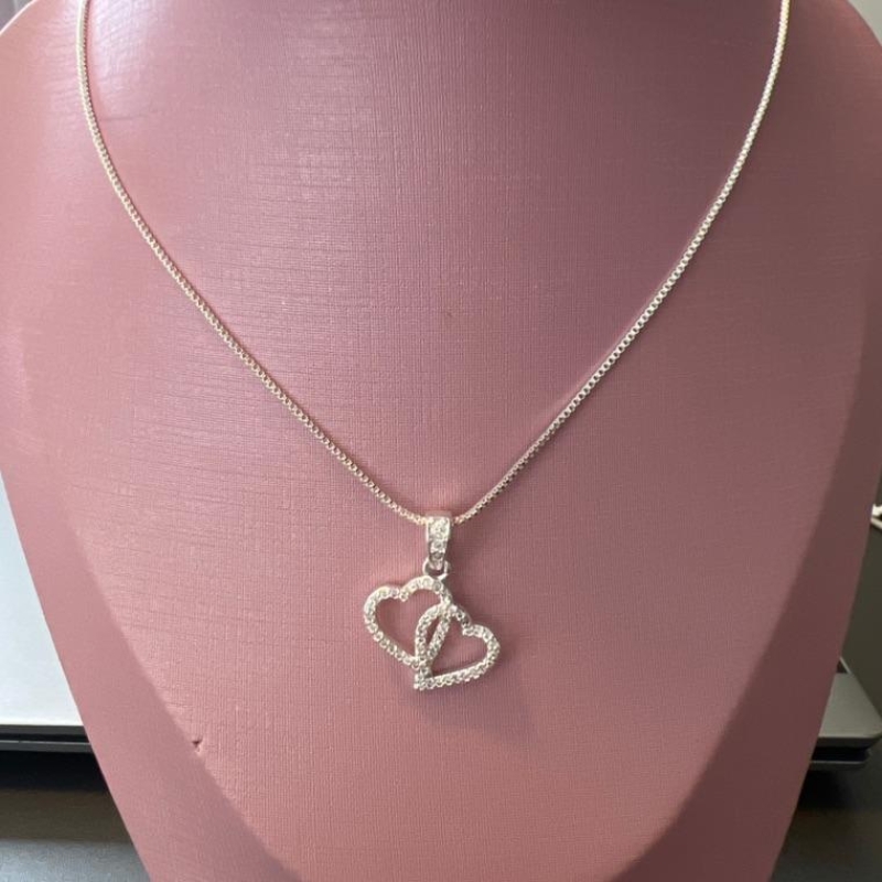 C1748 CORENTE CORAÇÕES DUPLO