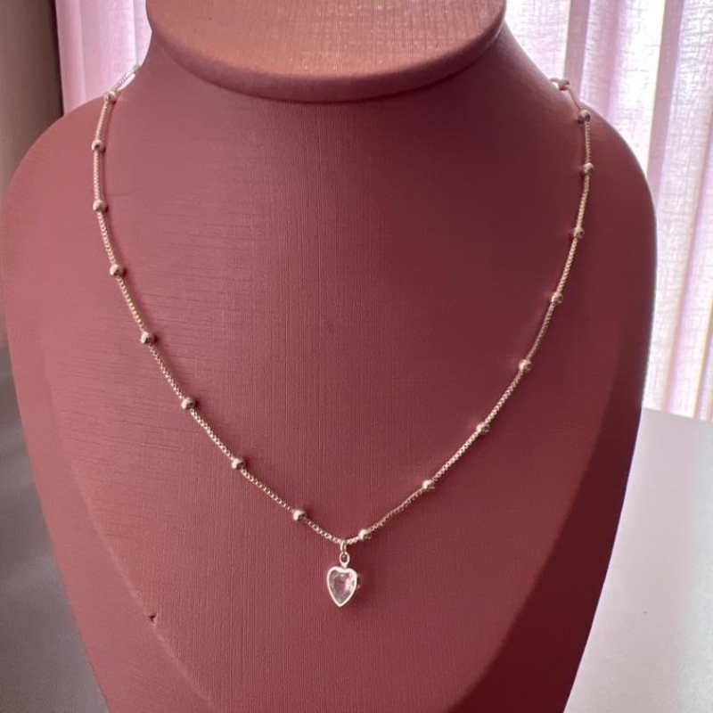 C1762 CORRENTE BOLINHAS CORAÇÃO