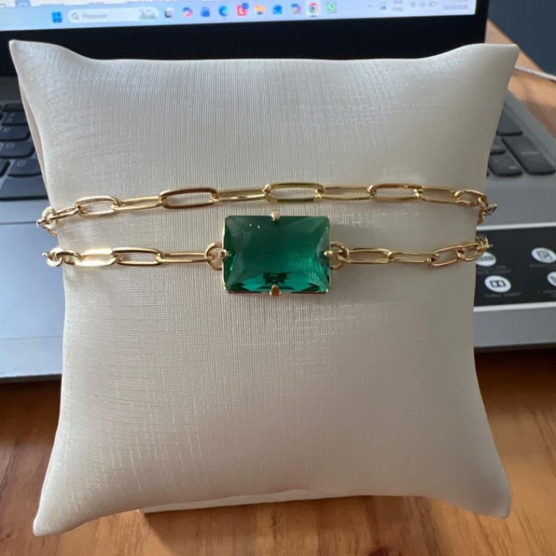 PULSEIRA DUPLA ESMERALDA