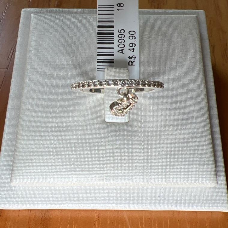 A0995 ANEL PINGENTE CORAÇÃO