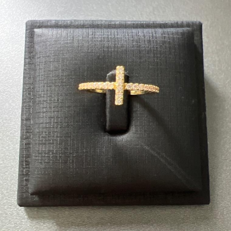 A1040 ANEL CRUCIFIXO ZIRC