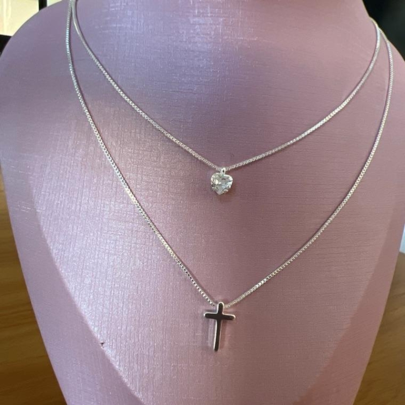 C1778 CORRENTE DUPLA CRUCIFIXO