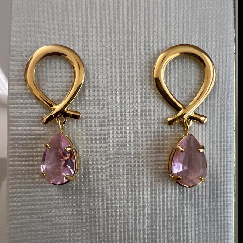 B3333 BRINCO QUARTZO ROSA