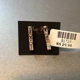 BRINCO FIO TRAB PEDRAS BRINCO FIO TRAB PEDRAS