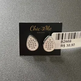 BRINCO GOTA ZIRCONIAS BRINCO GOTA ZIRCONIAS