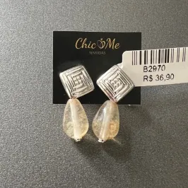 BRINCO  PEDRA NATURAL BRINCO  PEDRA NATURAL