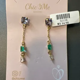 BRINCO PEDRA QUAD CORRENTE BRINCO PEDRA QUAD CORRENTE