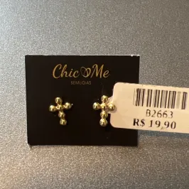 BRINCO STRASS CORAÇÃO VAZ BRINCO STRASS CORAÇÃO VAZ