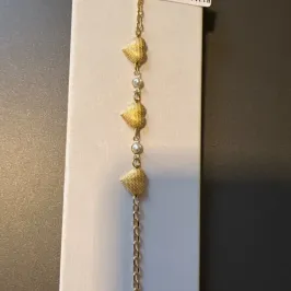 PULSEIRA CORAÇÕES CRAQ. PEROLAS PULSEIRA CORAÇÕES CRAQ. PEROLAS