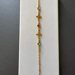 PULSEIRA FLORZINHA PEDRAS COLOR PULSEIRA FLORZINHA PEDRAS COLOR