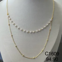 COLAR DUPLO PEROLA COLAR DUPLO PEROLA