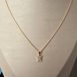 COLAR QUADRADO ZIRC COLAR QUADRADO ZIRC