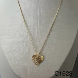 CORRENTE CORAÇÃO ZIRCONIAS CORRENTE CORAÇÃO ZIRCONIAS