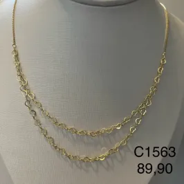 CORRENTE DUPLA CORAÇOES CORRENTE DUPLA CORAÇOES