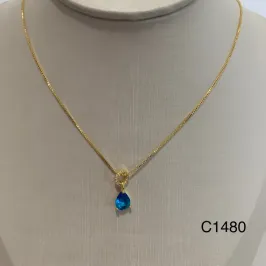 CORRENTE GOTA PEDRA ZIRC CORRENTE GOTA PEDRA ZIRC