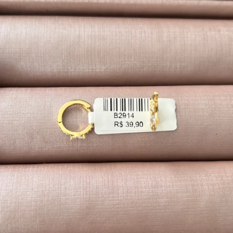 BRINCO ARGOLA CLICK ESMERALDA BRINCO ARGOLA CLICK ESMERALDA