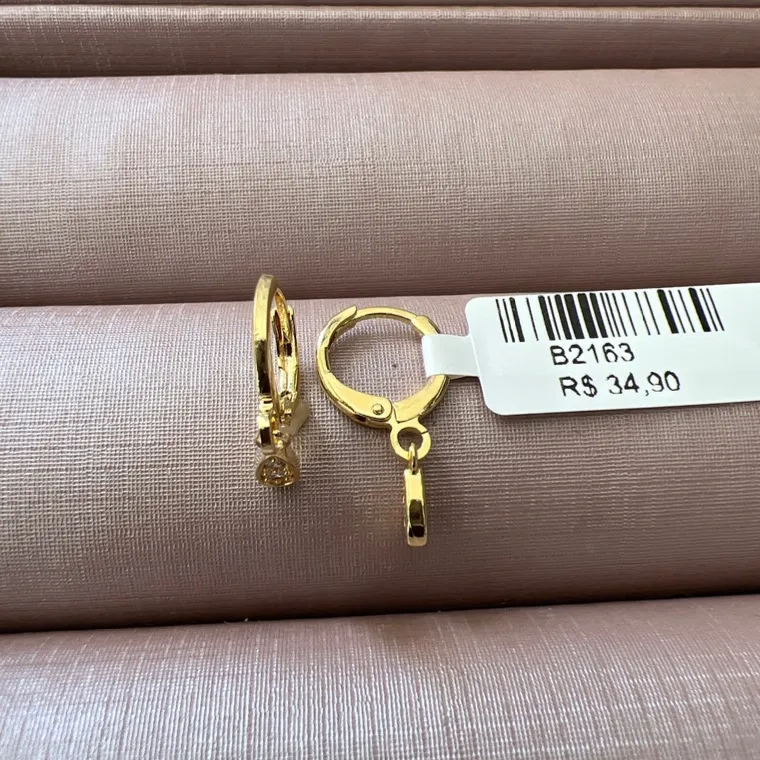 BRINCO ARGOLA PING GOTA G Z BRINCO ARGOLA PING GOTA G Z