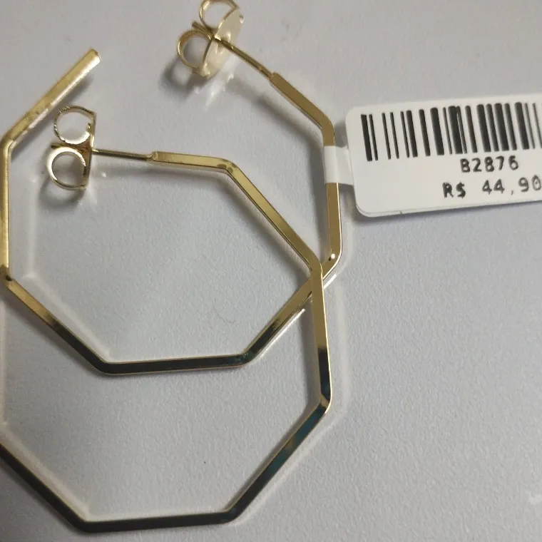 BRINCO ARGOLA SEXTAVADA BRINCO ARGOLA SEXTAVADA