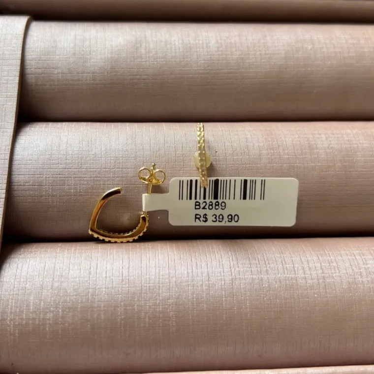 BRINCO ARGOLA ZIRCONIA BRINCO ARGOLA ZIRCONIA