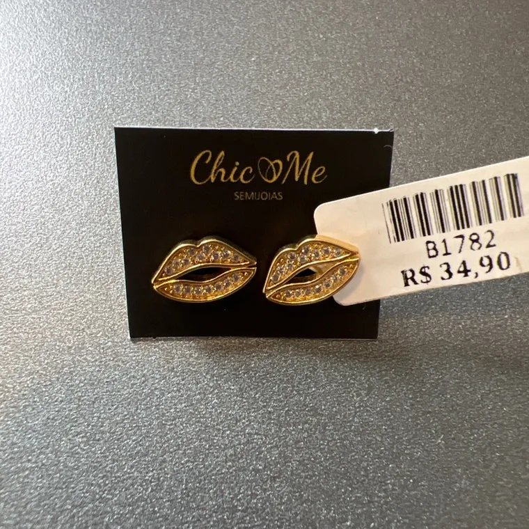 BRINCO BOCA ZIRCONIAS BRINCO BOCA ZIRCONIAS