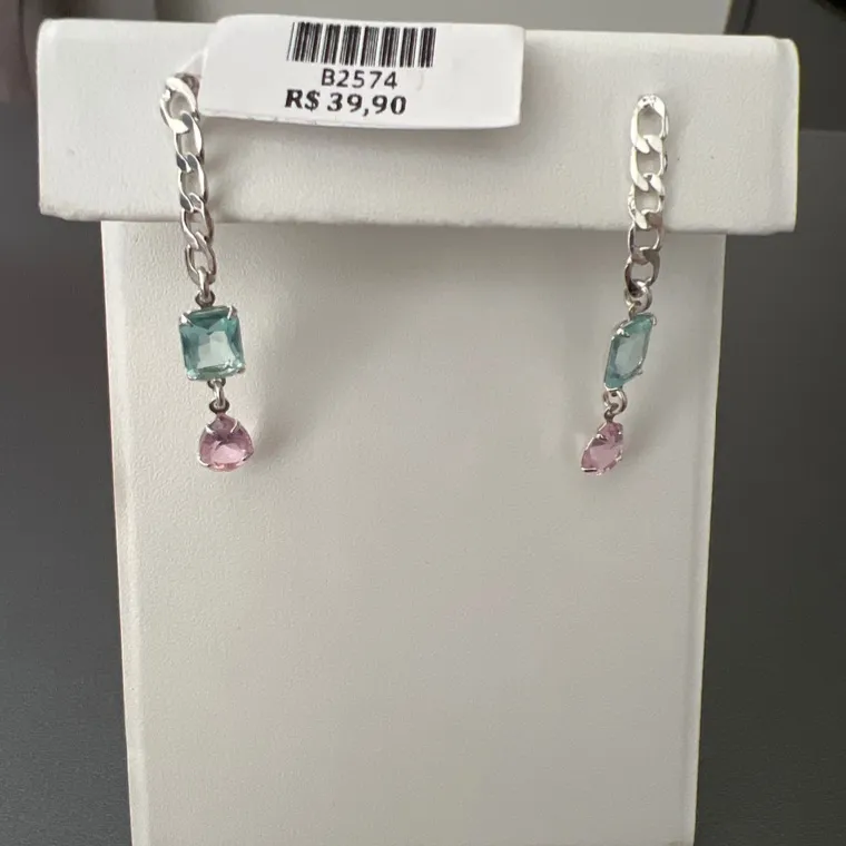 BRINCO COR PEDRAS COLOR BRINCO COR PEDRAS COLOR