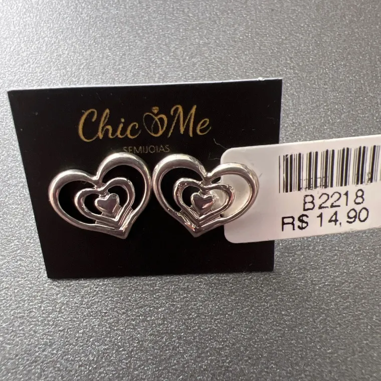 BRINCO CORAÇÃO CRAQUELADO M BRINCO CORAÇÃO CRAQUELADO M