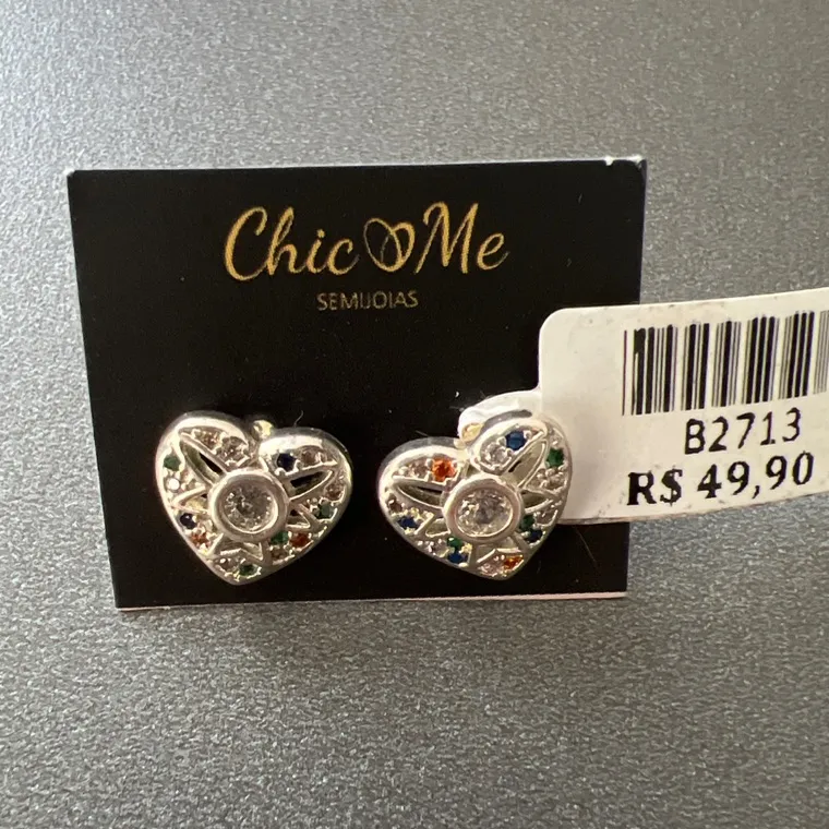BRINCO CORAÇÃO PEDRAS