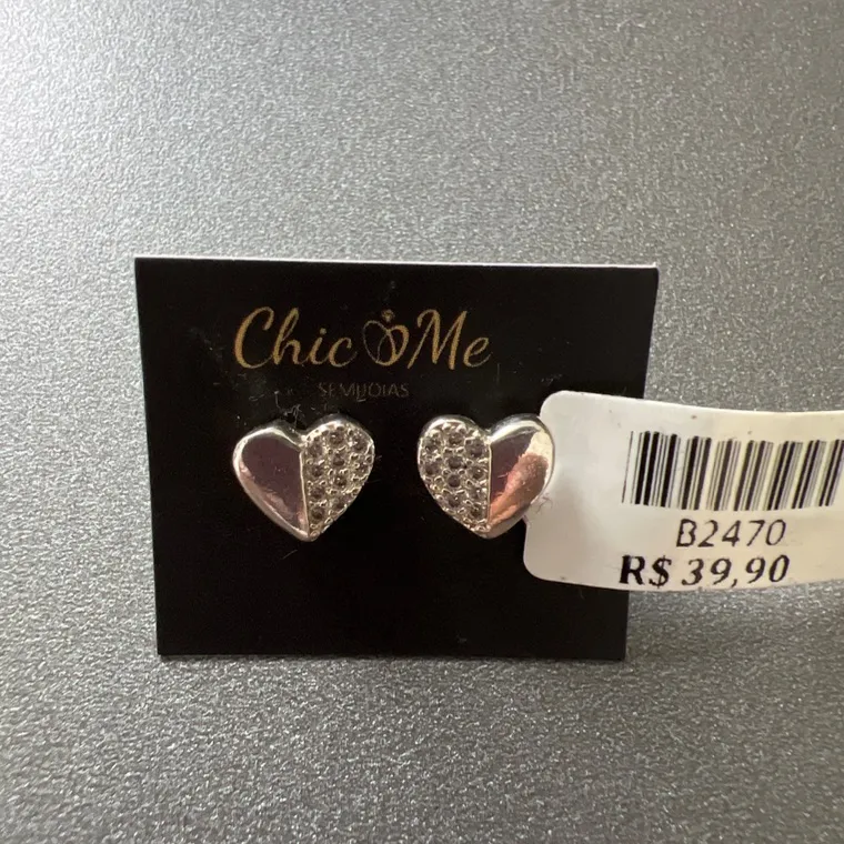 BRINCO CORAÇÃO ZIR BRINCO CORAÇÃO ZIR