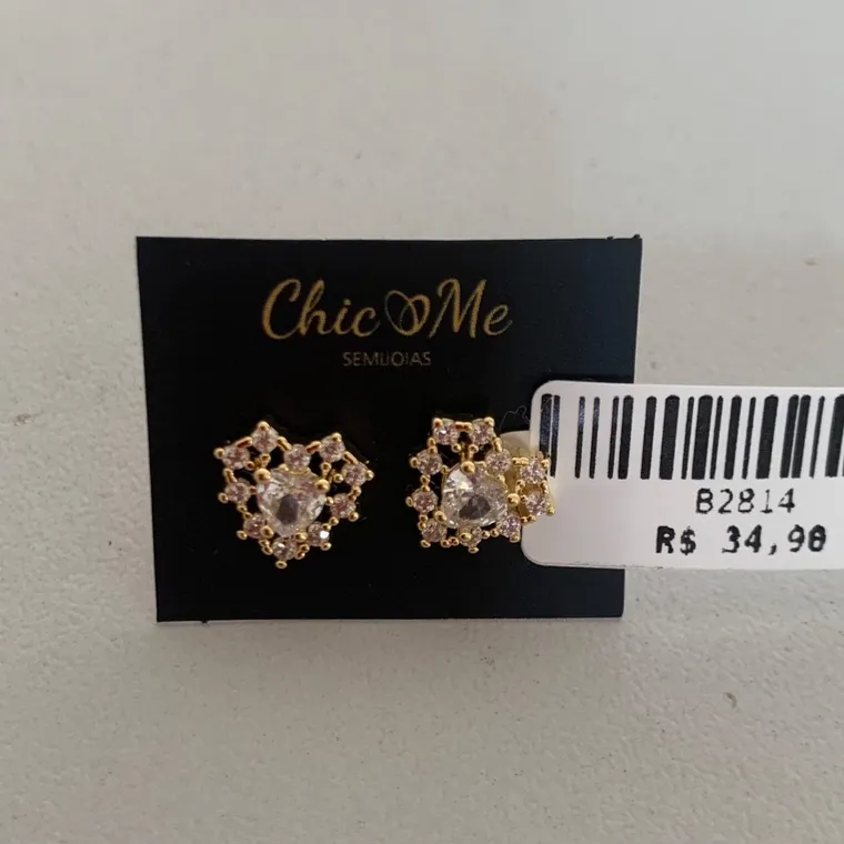 BRINCO CORAÇÃO ZIRC BRINCO CORAÇÃO ZIRC