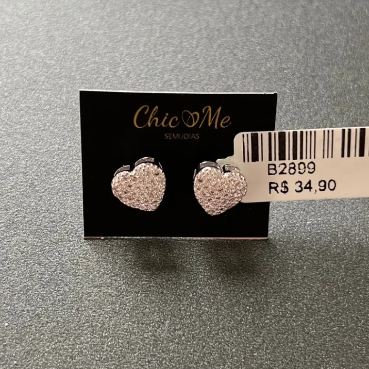 BRINCO CORAÇÃO ZIRCONIA BRINCO CORAÇÃO ZIRCONIA