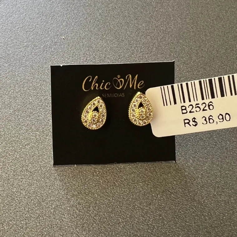 BRINCO GOTA CRAV ZIRC BRINCO GOTA CRAV ZIRC