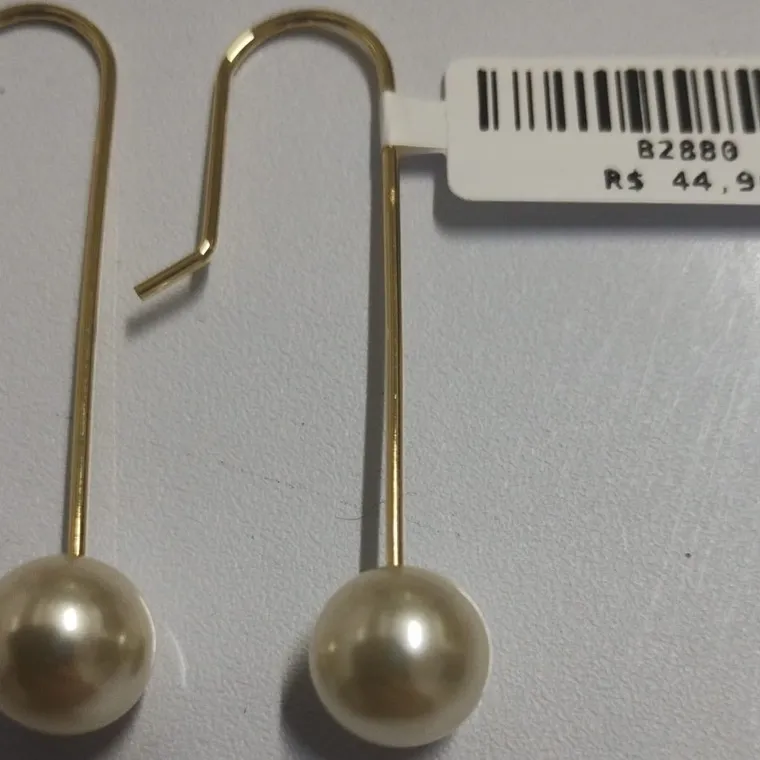 BRINCO LONGO PEROLA BRINCO LONGO PEROLA